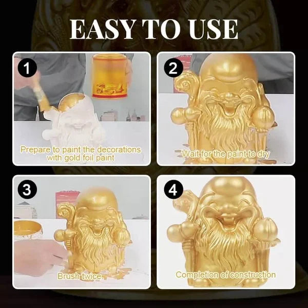 Peinture bronzante pailletée à base d'eau