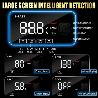 Chargeur de batterie de voiture multifonction professionnel