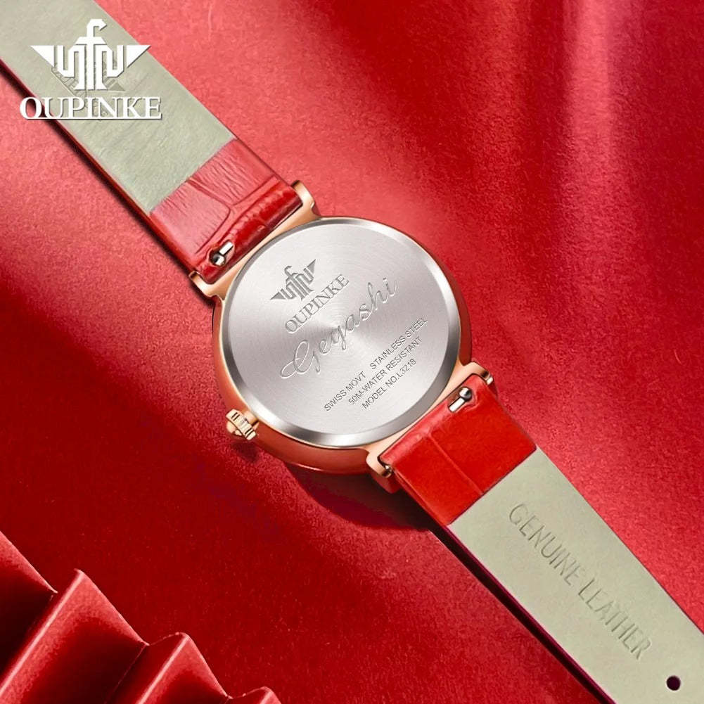 Montre à Quartz Suisse PINKE pour Femme avec un Nouveau Design Étoilé