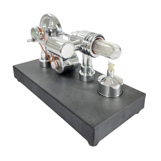 ⚙️Moteur Stirling Nikola avec voltmètre intégré et port USB