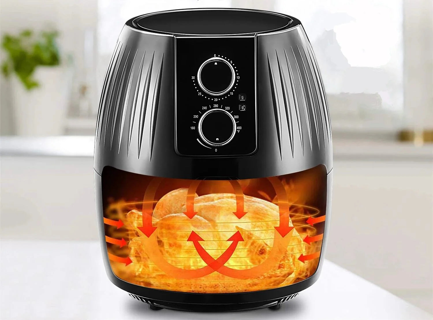 Friteuse à Air Chaud Sans Huile 5.5L