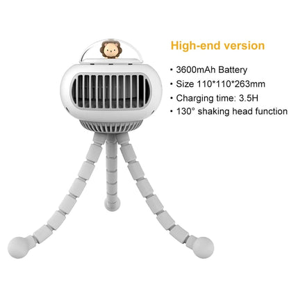 Ventilateur poussette sans lame, sûr pour bébé.