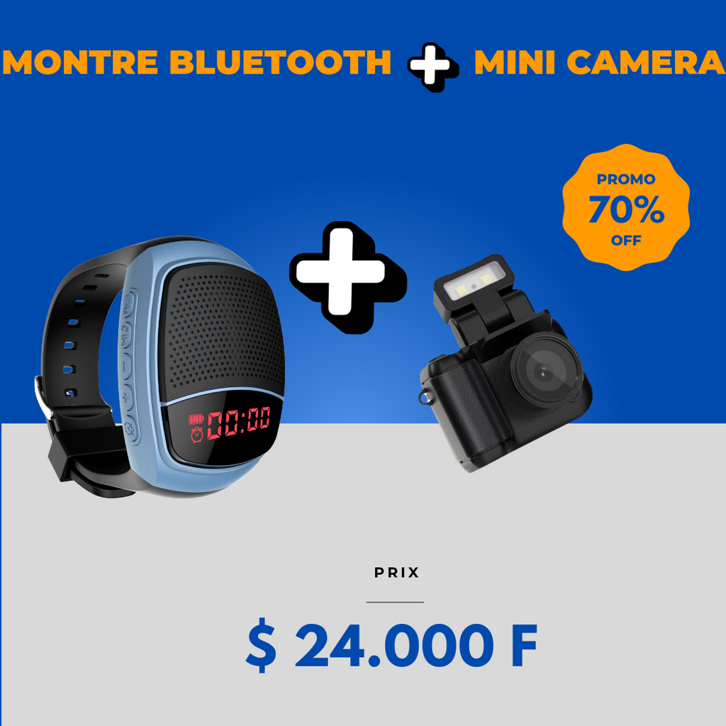 ⌚Montre B90 Bluetooth ET mini appareil photo