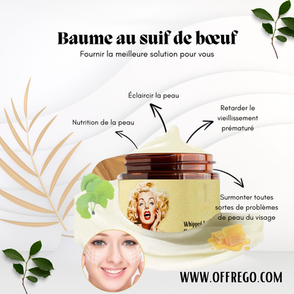 Baume au suif de bœuf fouetté et au miel de Manuka