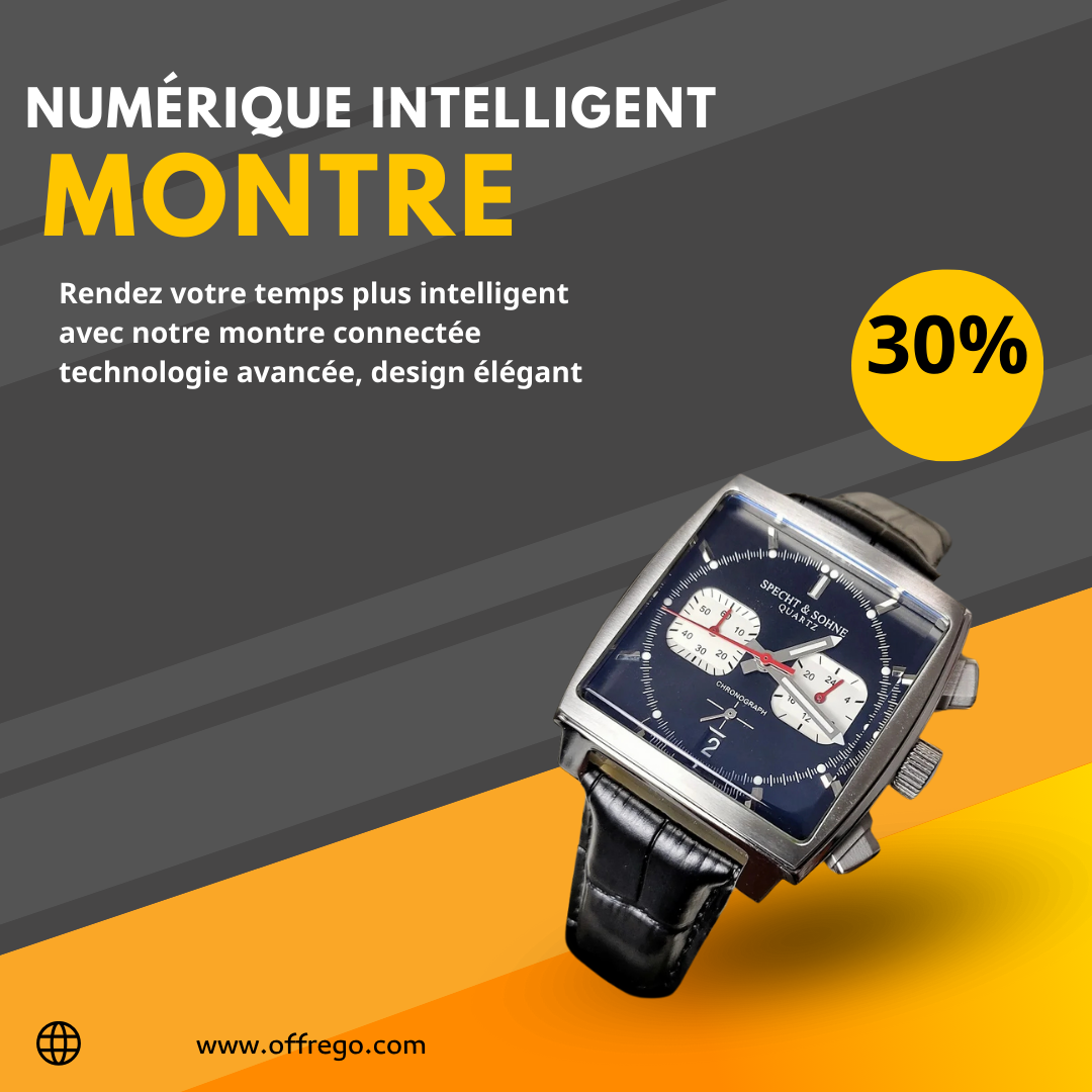 Specht & Sohne Montre de Sport à Quartz de Luxe pour Homme