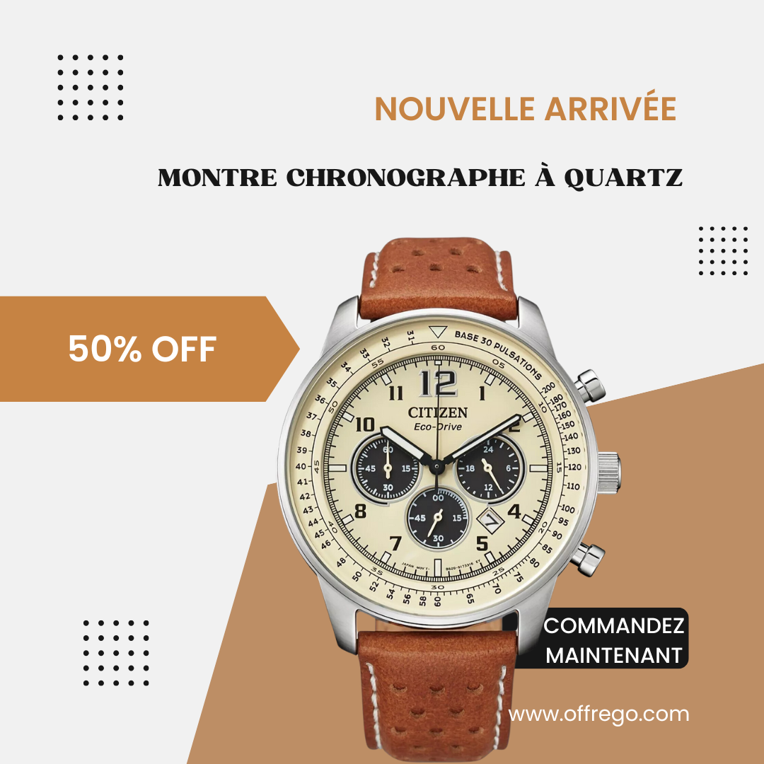 montre  Chronographe Quartz pour Homme