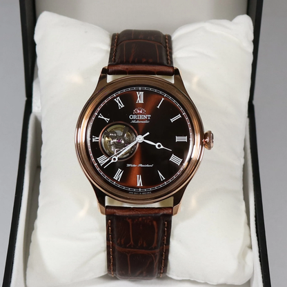 Montre Orient Classic Automatique Analogique pour Homme Cadran Marron