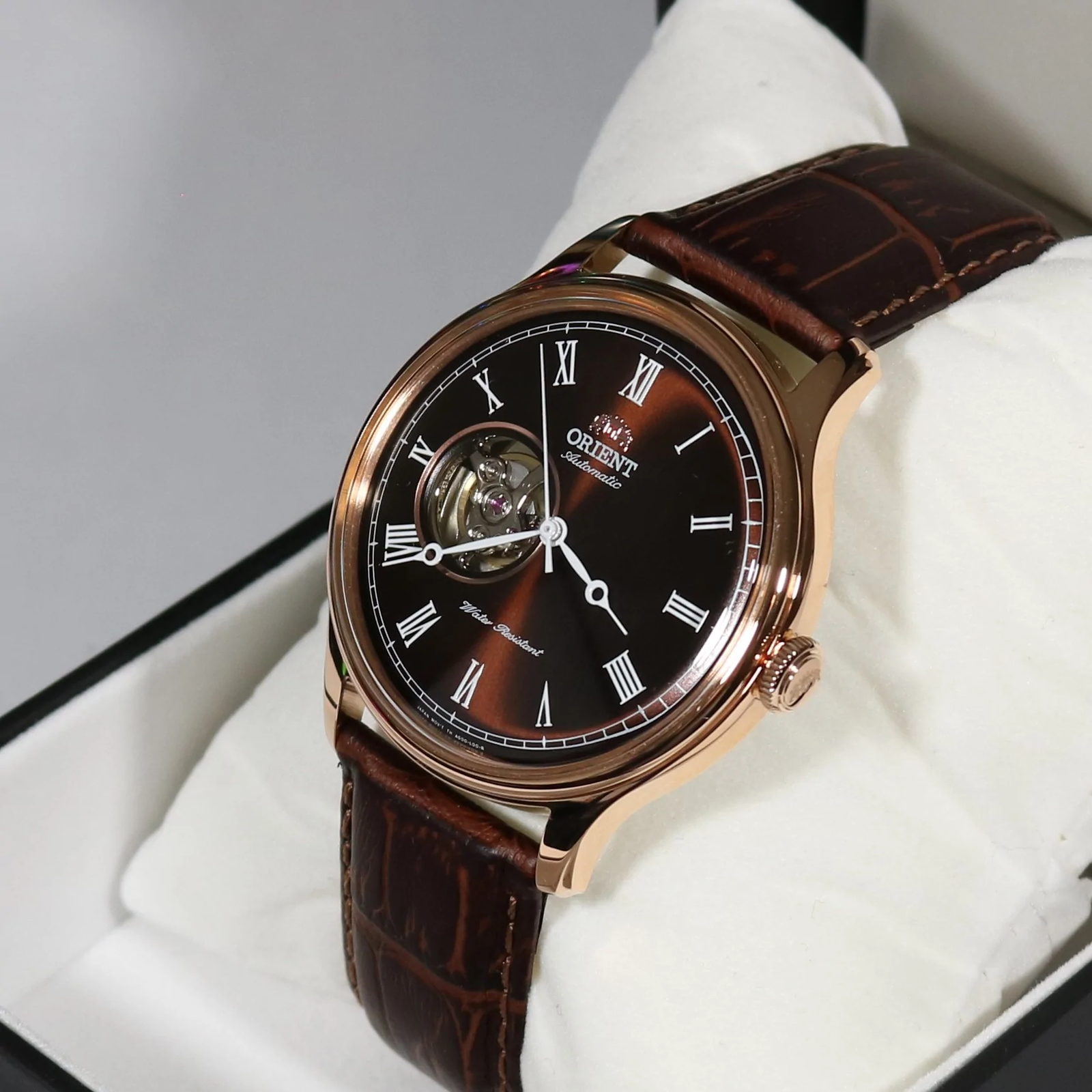 Montre Orient Classic Automatique Analogique pour Homme Cadran Marron