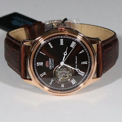 Montre Orient Classic Automatique Analogique pour Homme Cadran Marron