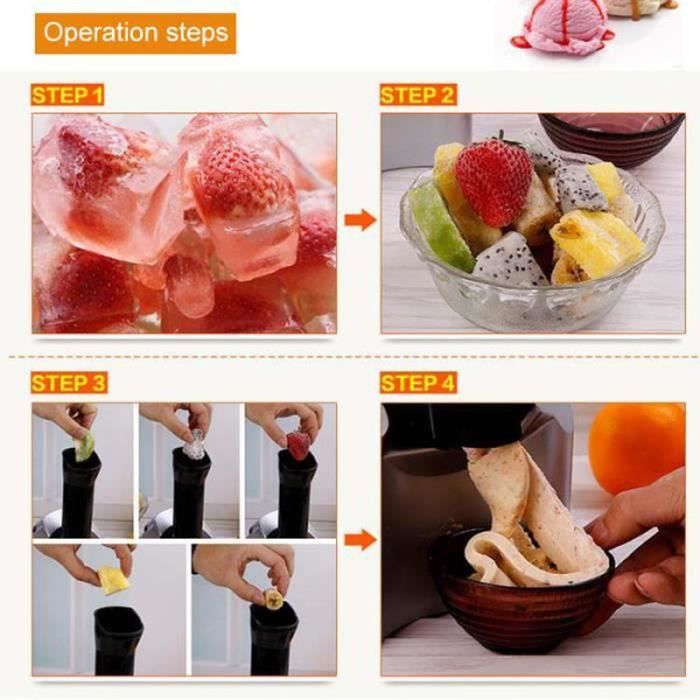 Machine à crème glacée aux Fruits surgelés pour Le Yaourt