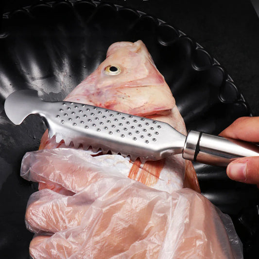 ✨Écailleur à poisson en acier inoxydable✨ ensembles 3 pièces