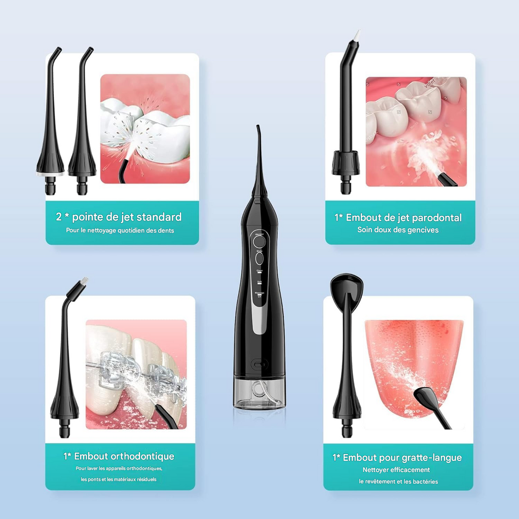 AquaFlosser Appareil de nettoyage des dents