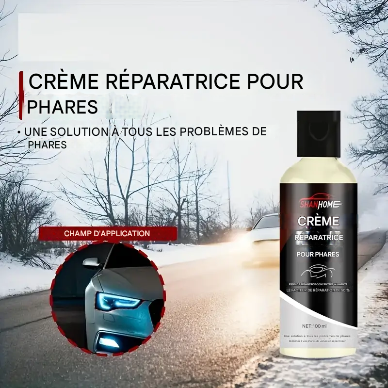 Peinture anti-rayures pour phares