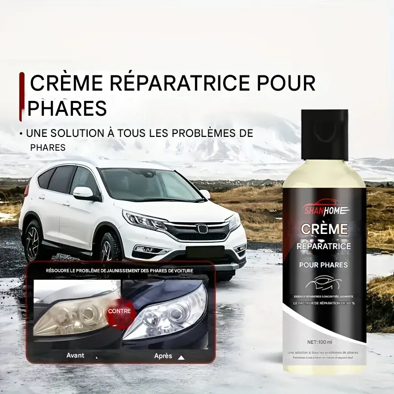 Peinture anti-rayures pour phares