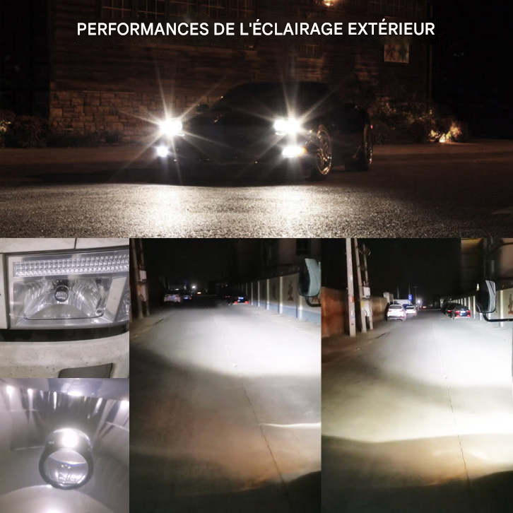 Phares à LED intégrés à feux de route