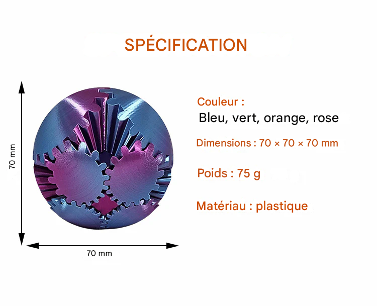 Jeu de Fidget Tourbillon Steampunk