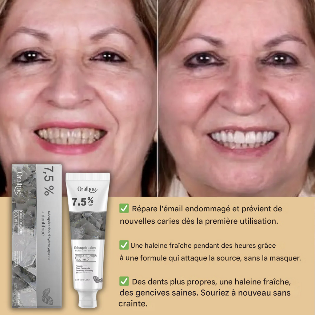 Le dentifrice ORALHOE Dental Care offre une protection quotidienne des gencives