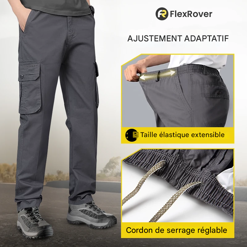 Pantalon ample multi-poches, durable et ultra confortable