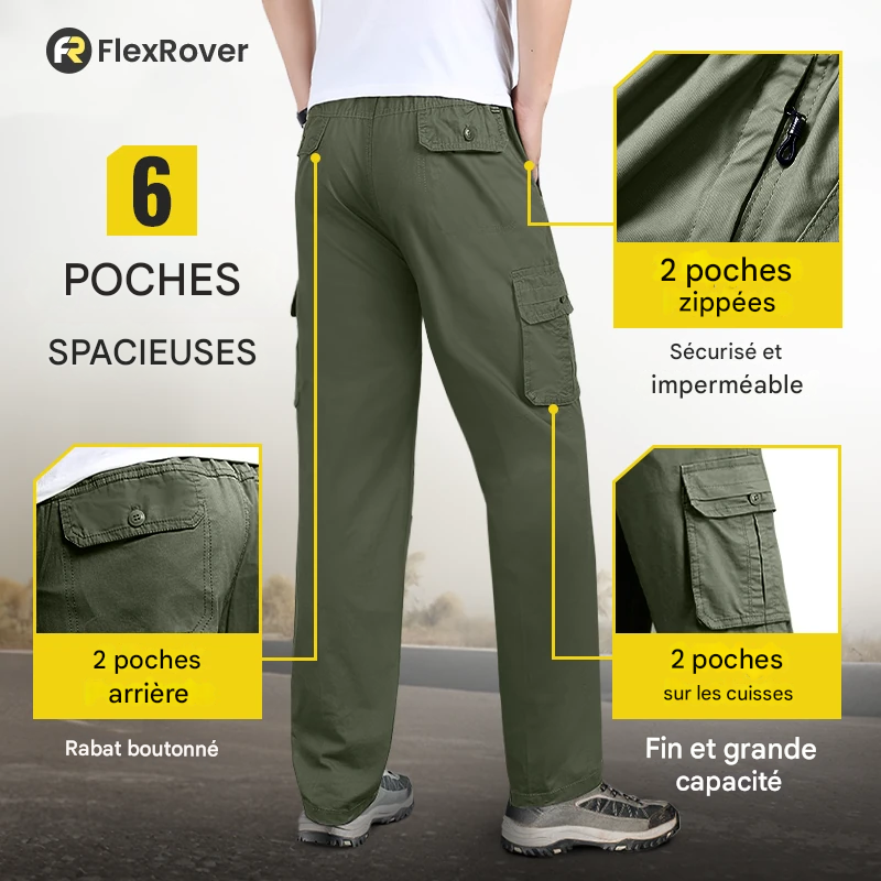 Pantalon ample multi-poches, durable et ultra confortable