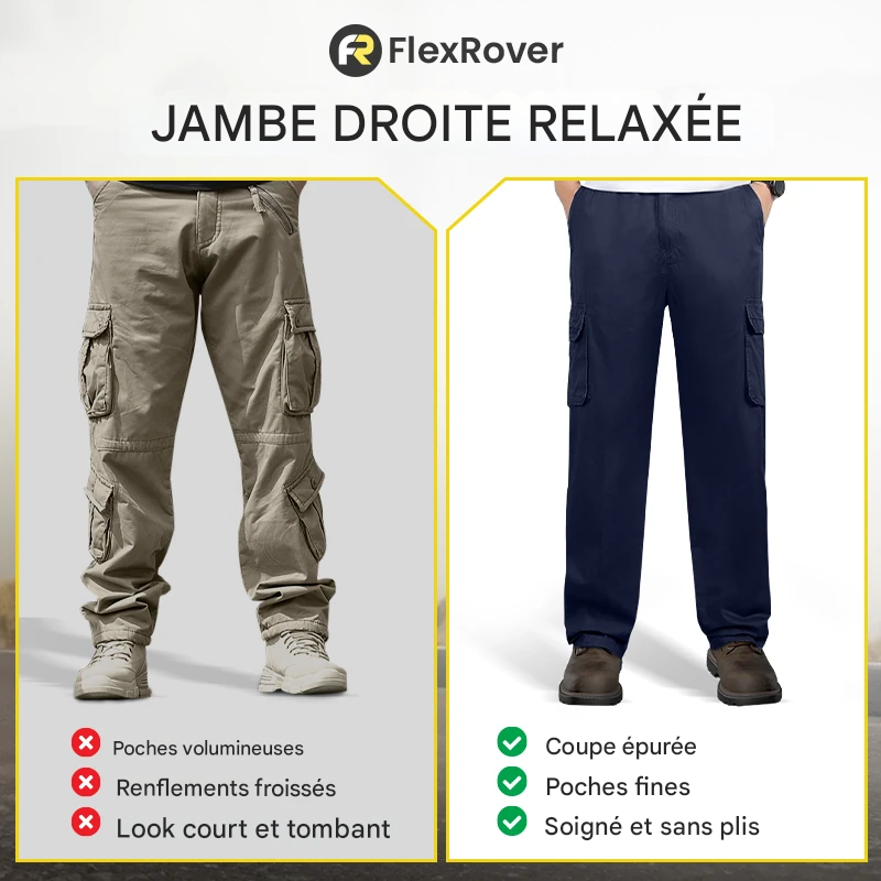 Pantalon ample multi-poches, durable et ultra confortable