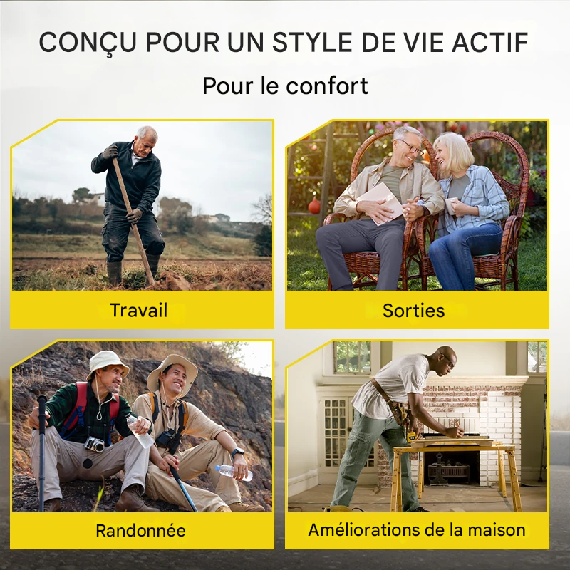 Pantalon ample multi-poches, durable et ultra confortable