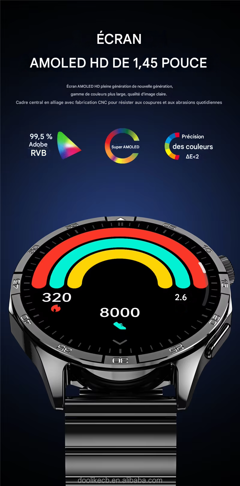 Montre connectée GT4 Pro