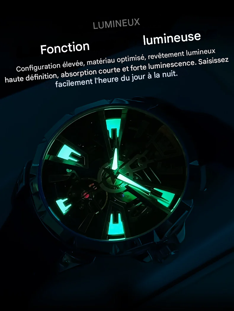 OLEVS-Montre automatique classique pour homme