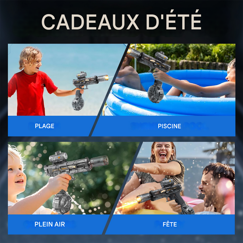 Pistolet à eau électrique à LED