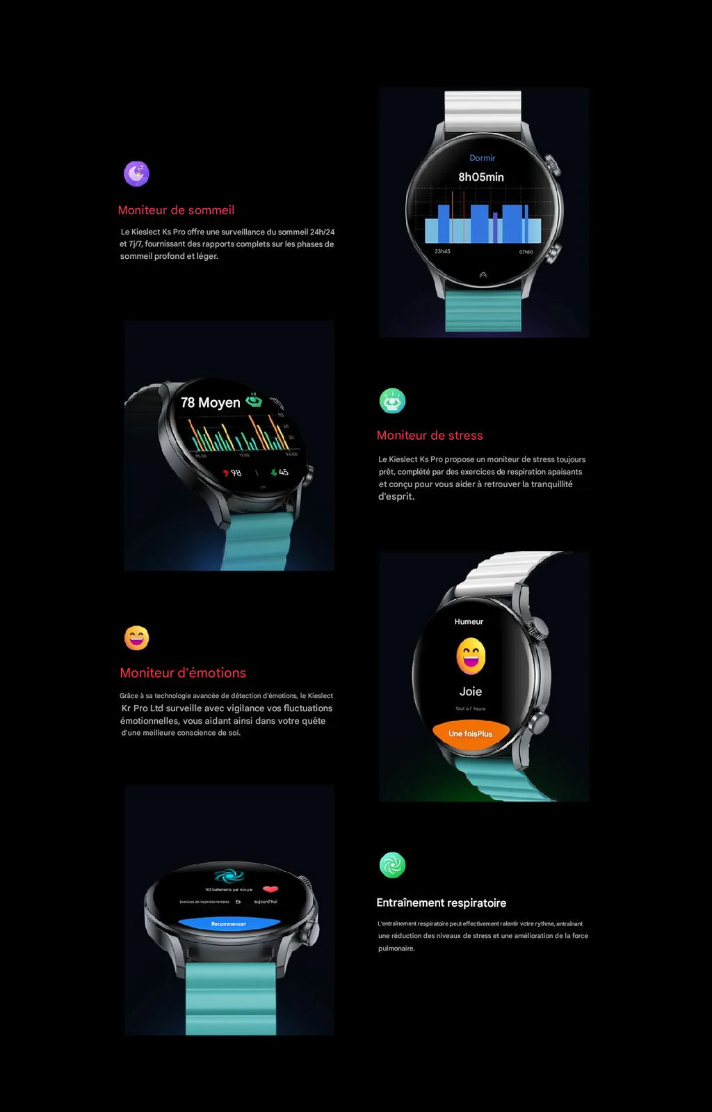 Montre Intelligente Kieslect Kr Pro