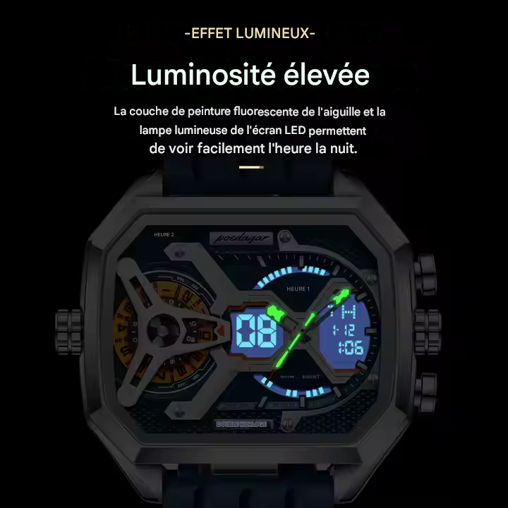 POEDAGAR E106 – ⌚Montre pour Homme