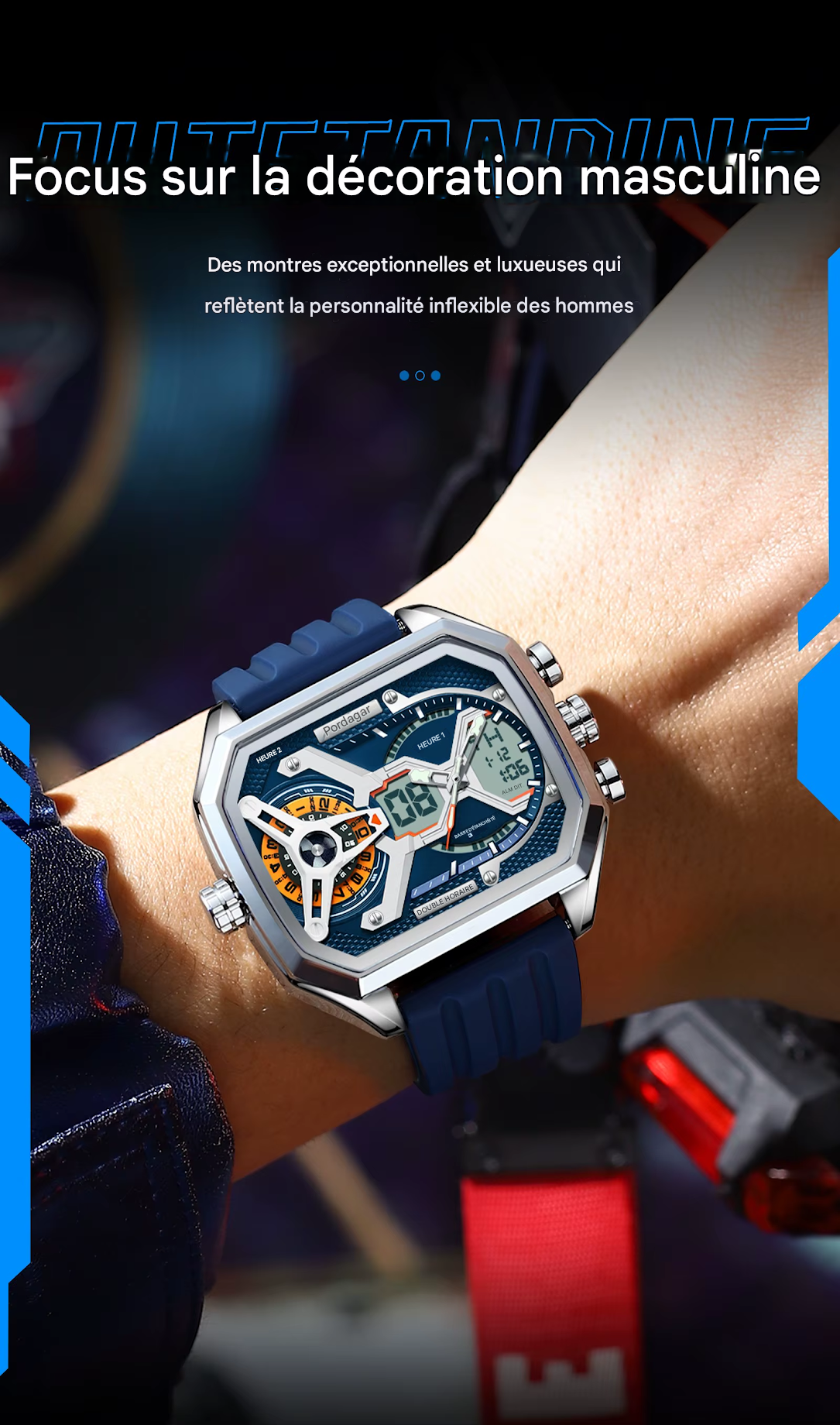 POEDAGAR E106 – ⌚Montre pour Homme