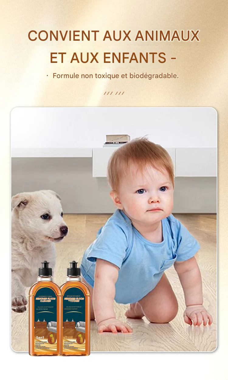 Nettoyant pour sols anti-taches et anti-odeurs