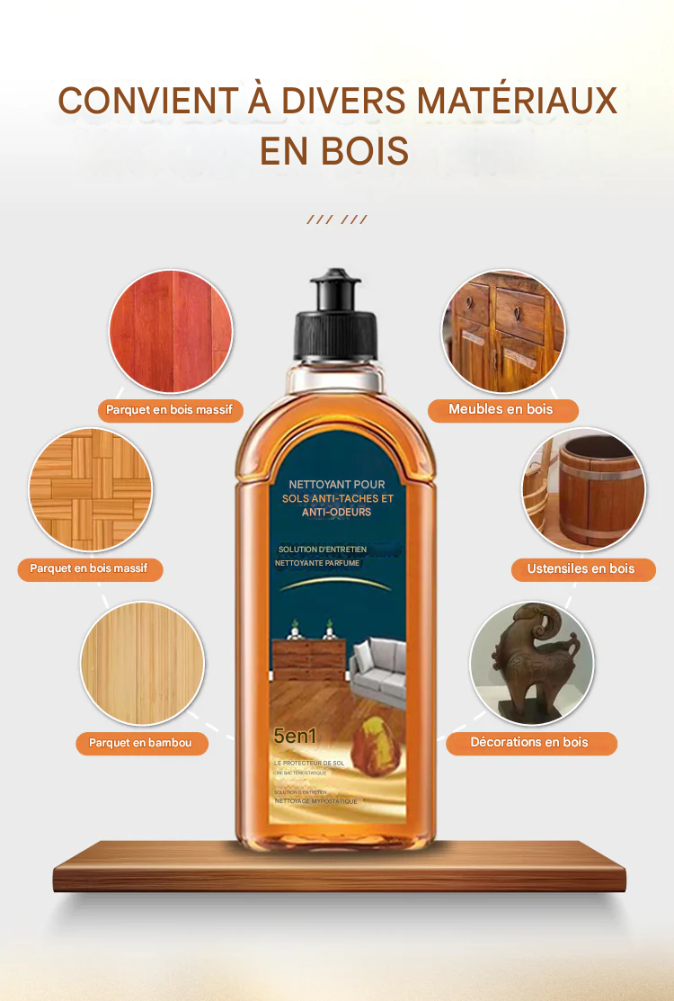 Nettoyant pour sols anti-taches et anti-odeurs