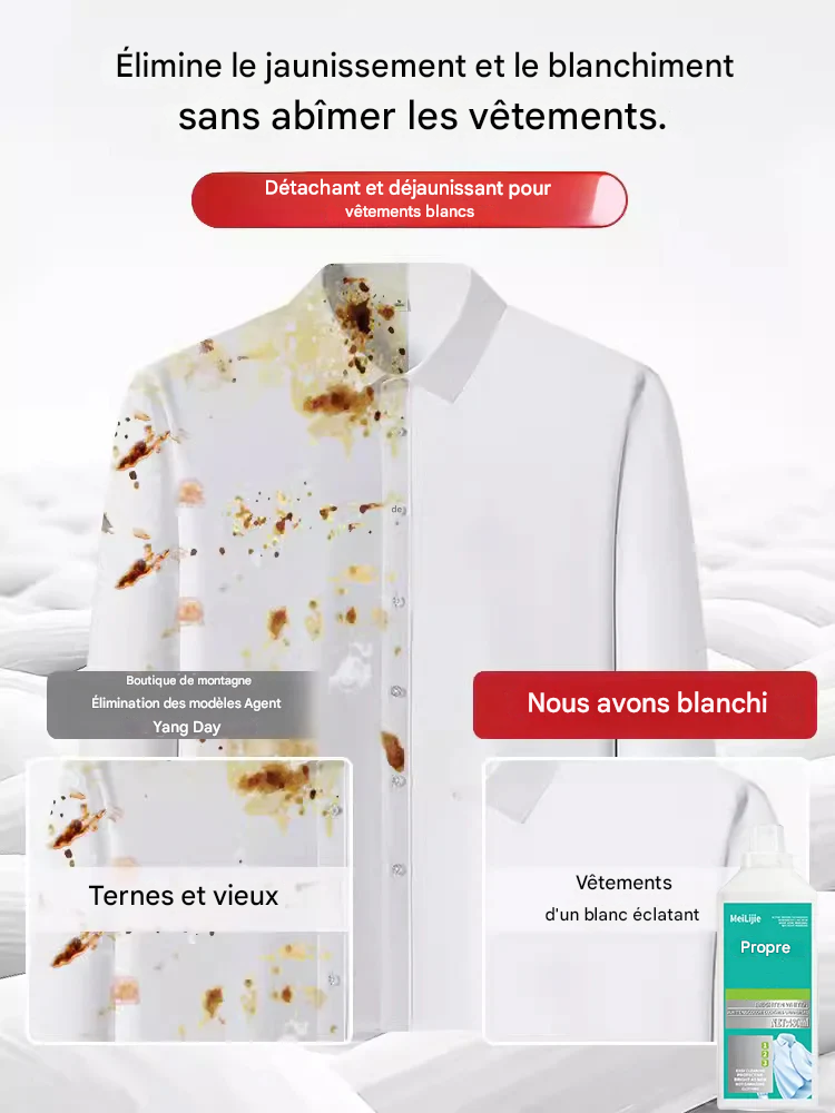 Solution de nettoyage 3 en 1 puissante pour les vêtements