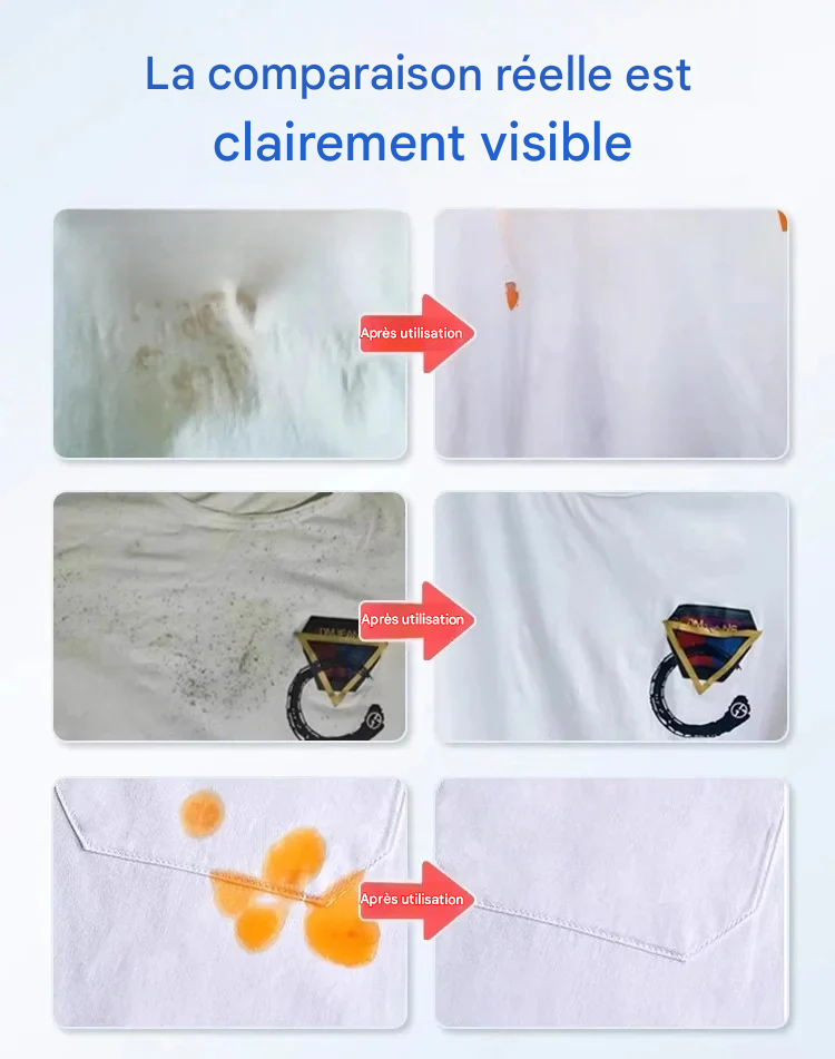 Solution de nettoyage 3 en 1 puissante pour les vêtements